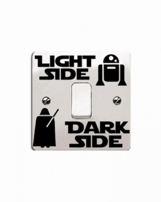 Personalized Wall Decal Dark Side Light Switch Sticker DIY Vinyl Home Decor