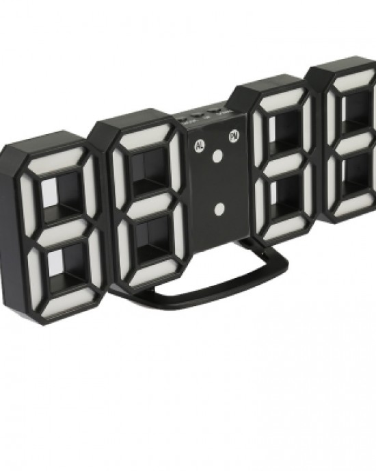 Modern 3D LED Display Digital Desk Wall Alarm Clock