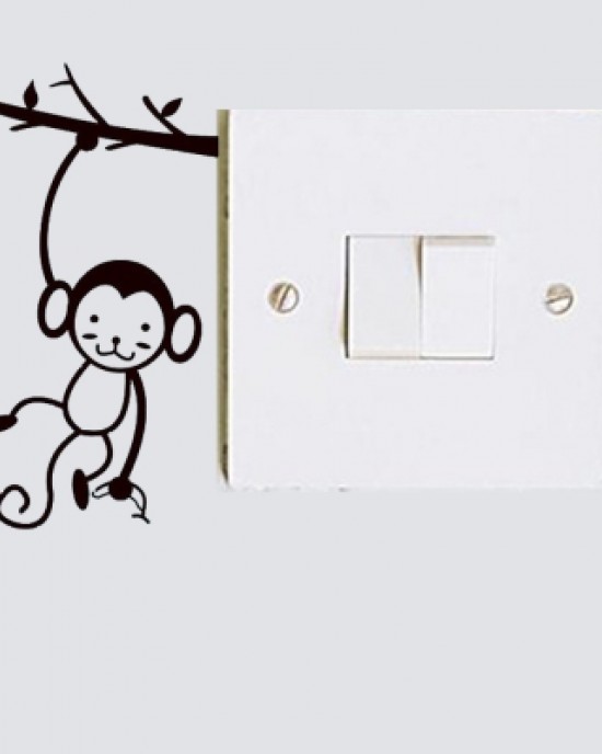 Monkey Wall Sticker For Switch Decoration Vinyl Home Decal