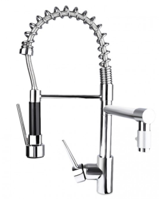 Deck Mounted Pull-down Spring Kitchen Faucet